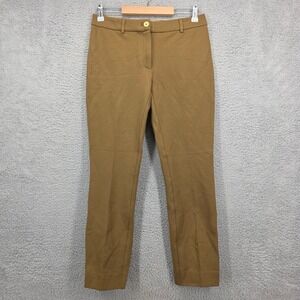 VIA MASINI 80 Firenze Womens Camel Tan Trousers Pants Size 42 US 6 Made in Italy